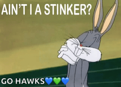 Aint Ia Stinker Bugs Bunny GIF - Aint Ia Stinker Bugs Bunny Go Hawks GIFs
