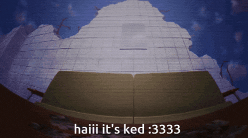 a picture of a building with the words haiii it 's ked 3333 on it