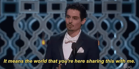 Means The World GIF - Oscars Oscars2017 Damien Chazelle GIFs
