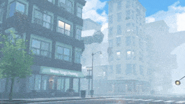 a building with a green sign that says become ling 's catering