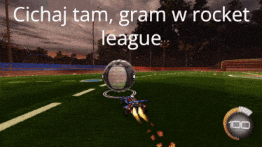 a rocket league game is being played on a computer