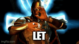 a man in a superhero costume with the word let written on the bottom