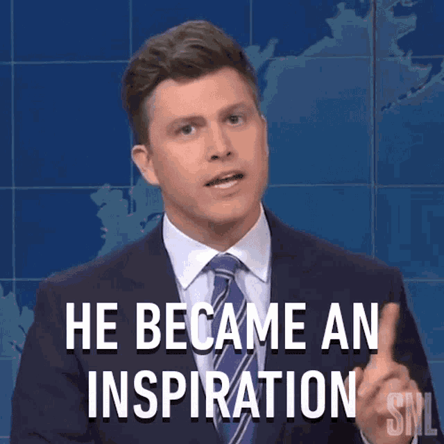 He Became An Inspiration Saturday Night Live GIF - He Became An Inspiration Saturday Night Live Weekend Update GIFs