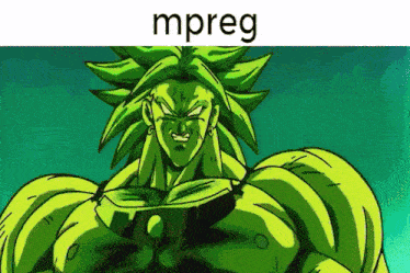 a picture of a cartoon character with the word mpreg on the top
