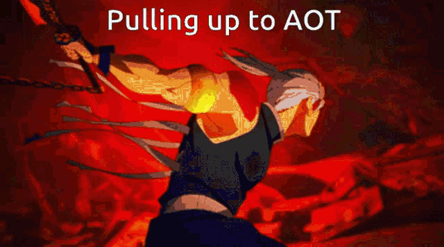 a picture of a person pulling up to aot in a video game