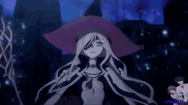a girl in a witch costume is holding a sword