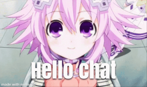 Hello Chat Hello GIF - Hello Chat Hello Anime GIFs