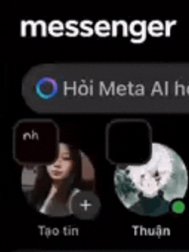 a screenshot of a messenger app with a woman and a boy