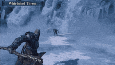 a video game shows a whirlwind throw being performed