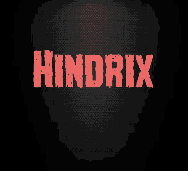 a black background with the word hindrix in red letters