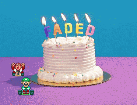 Birthday Cake Faded GIF - Birthday Cake Faded Mario Luigi GIFs
