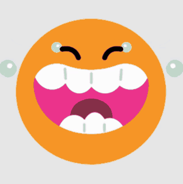 a cartoon smiley face with tears coming out of it 's eyes