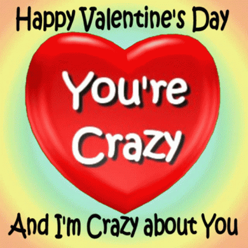 Youre Crazy My Crazy Valentine GIF - Youre Crazy My Crazy Valentine Im Crazy About You GIFs