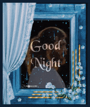 a picture of jesus with the words " good night " written on it