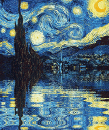 Starry Night Van Gogh GIF - Starry Night Van Gogh Artwork GIFs