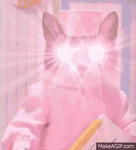 a cat dressed as a nurse is holding a pencil and a notepad .