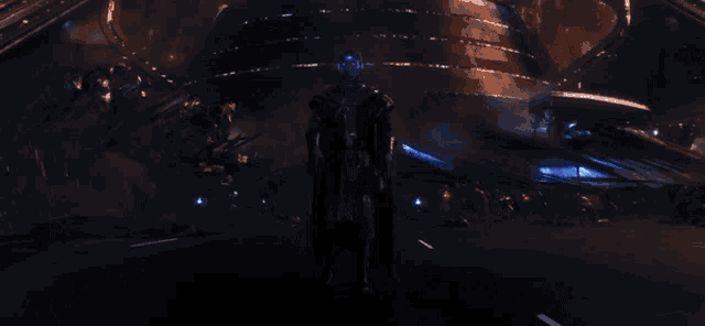 a blue light is coming from a person 's hand