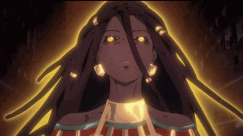 a cartoon drawing of a woman with dreadlocks and gold jewelry