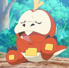 a cartoon character with a scarf around its neck