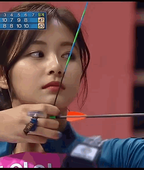 Tzuyu Archery GIF - Tzuyu Archery Twice GIFs