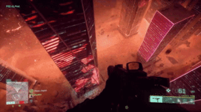 a screenshot of a video game with the word alpha on the bottom