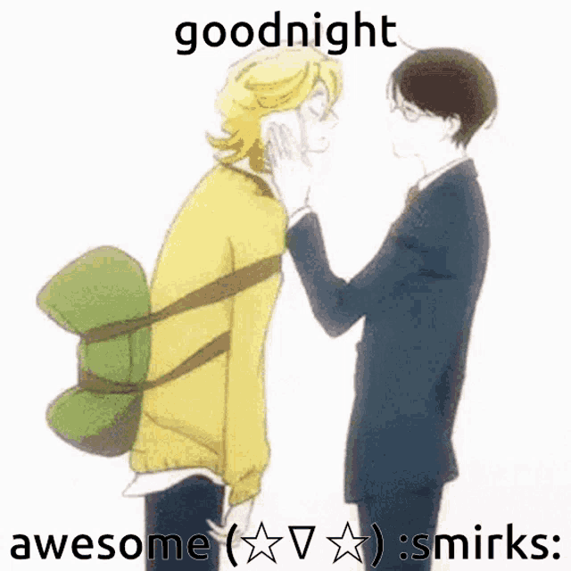 Goodnight Doukyuusei GIF - Goodnight Doukyuusei GIFs