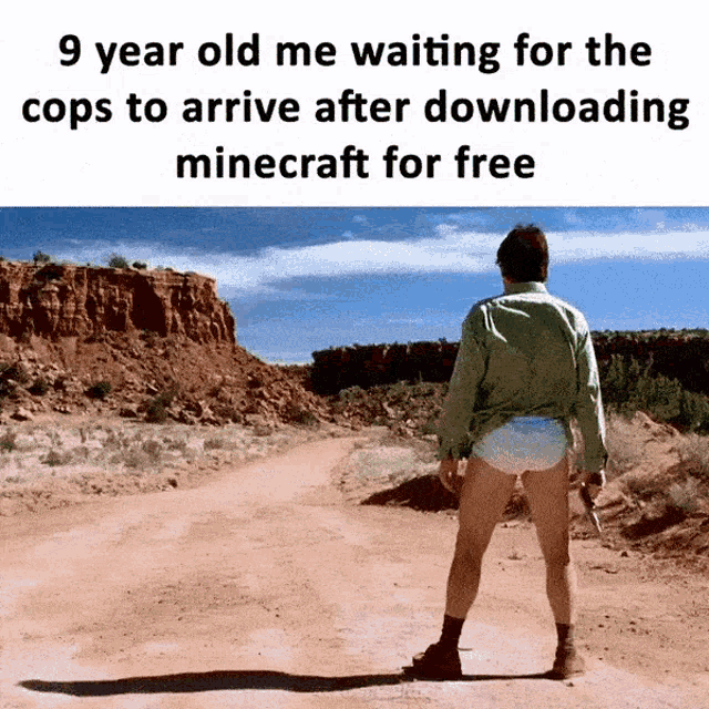 9year Old Me Waiting For The Cops To Arrive After Downloading Minecraft For Free Walter White GIF - 9year Old Me Waiting For The Cops To Arrive After Downloading Minecraft For Free Walter White Minecraft GIFs