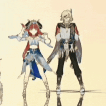 a man and a woman are standing next to each other in a video game .
