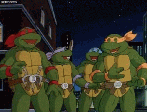 Ninja Turtles GIF - Ninja Turtles Giggle GIFs