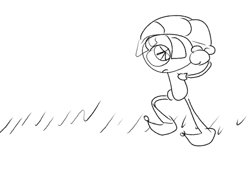a drawing of a cartoon character wearing a crown
