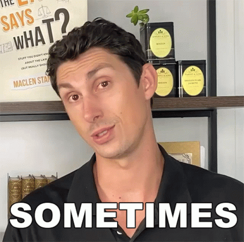 Sometimes Maclen Stanley GIF - Sometimes Maclen Stanley The Law Says What GIFs