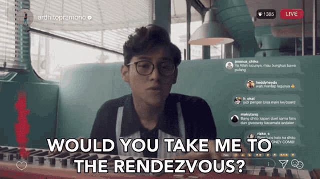 Would You Take Me To The Rendezvous Bawalah Aku Kembali GIF - Would You Take Me To The Rendezvous Bawalah Aku Kembali Bermain Keyboard GIFs