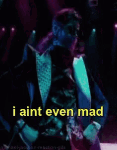 a pixelated image of michael jackson with the words i aint even mad