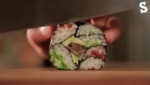 Mosaic Sushi GIF - Sushi Cut Slice GIFs