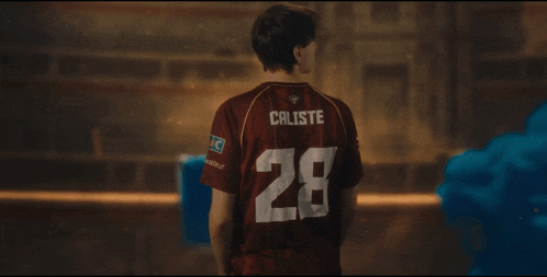 a man with the number 28 on his shirt