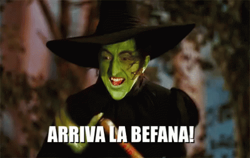 Befana Arrivalabefana 6gennaio GIF - Wicked Witch Arriva La Befana GIFs