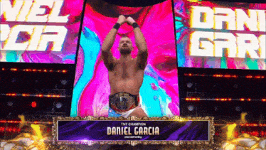 a tnt champion named daniel garcia is on stage