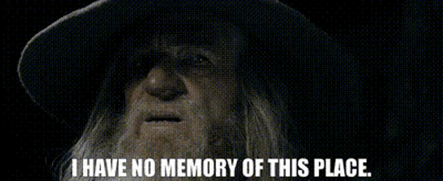 a man with a beard is wearing a hat and saying i have no memory of this place .