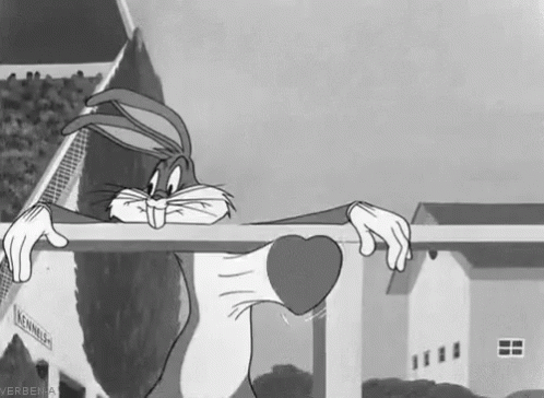 Bugs Bunny With A Pounding Heart GIF - Bugs Bugs Bunny Looney Tunes GIFs