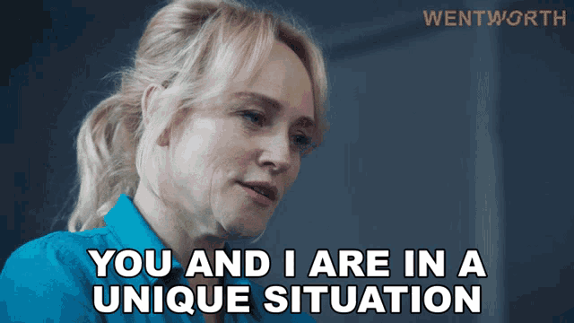 You And I Are In A Unique Situation Marie Winter GIF