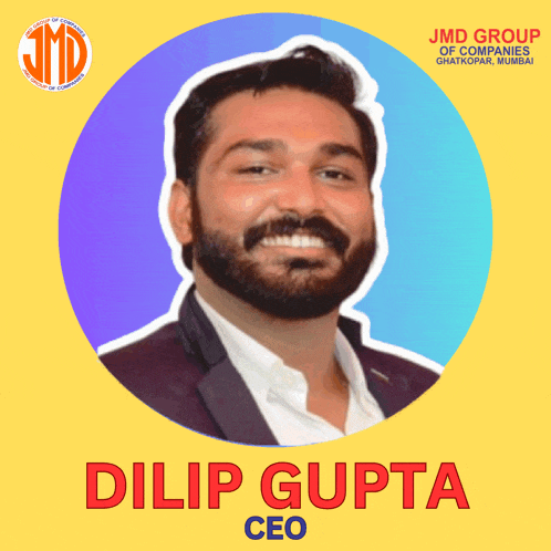 a man with a beard and the name dilip gupta ceo