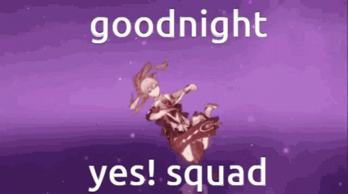 Yes Squad Goodnight GIF - Yes Squad Goodnight Yae Miko GIFs