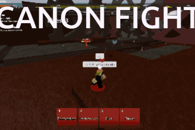 a game called canon fight is being played on a computer