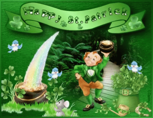 St Patrick Bonjour Happy St Patricks Day GIF - St Patrick Bonjour Bonjour Happy St Patricks Day GIFs