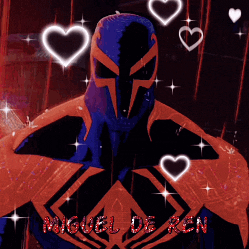 a picture of a superhero with the name miguel de ren