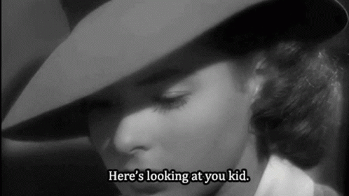 Here Is Looking At You Kid Stare GIF - Here Is Looking At You Kid Stare Flirt GIFs