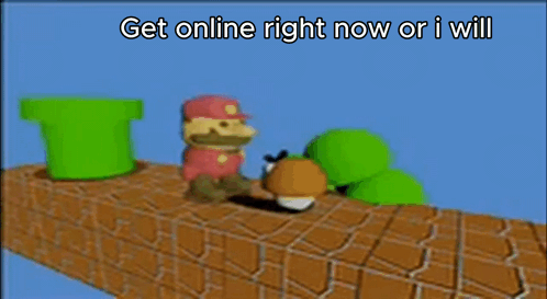 Mario Funny GIF - Mario Funny Get Online GIFs