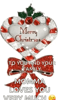 a merry christmas to you and your family , momma loves you very much .