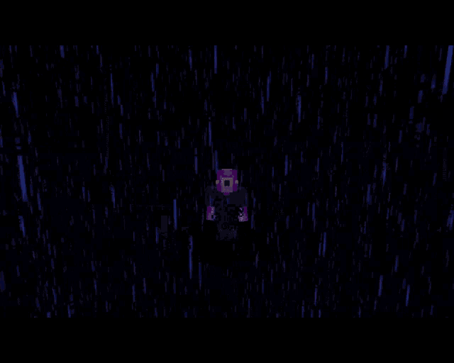 a cartoon character with a purple head and the word bhou written in white