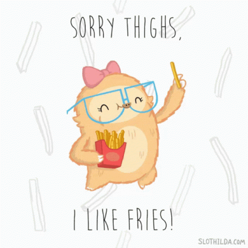 Fries Thighs GIF - Fries Thighs Mcdo GIFs